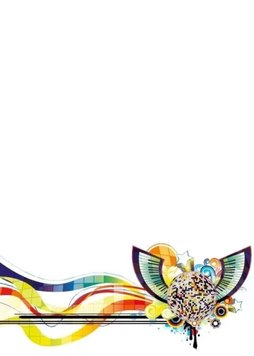 Magnetic whiteboard music design 152 - Features colorful waves, a heart, and musical elements.