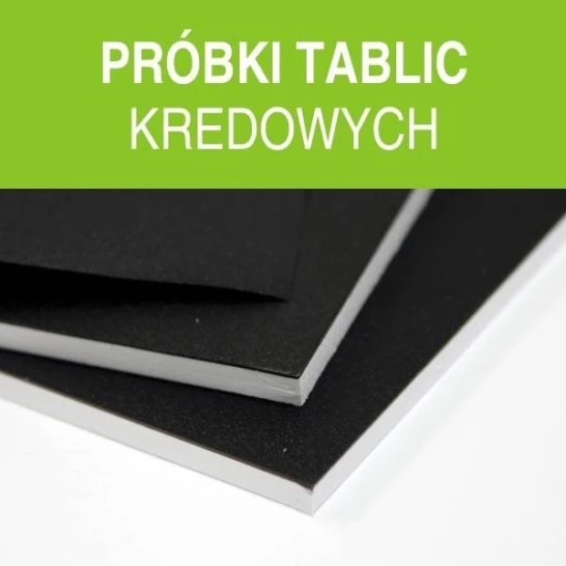 Chalkboard sample set - Graphic design. Three rectangular black samples with white edges.