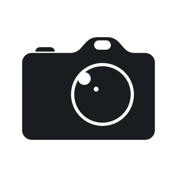 Chalk sticker camera 198 - Graphic design featuring a black camera with a large lens.