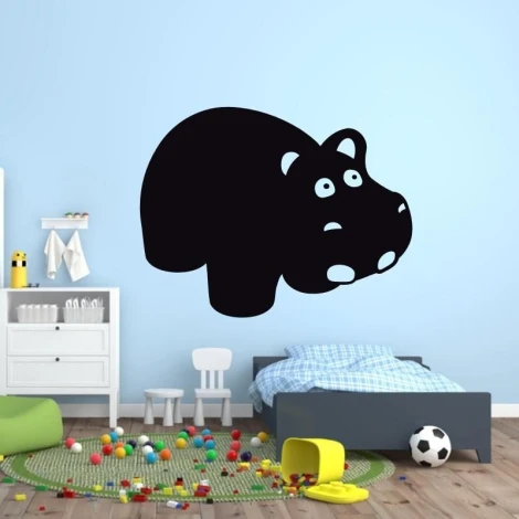 Chalk sticker hipek 213 - Decor in a child\'s room. Light blue walls and white furniture.