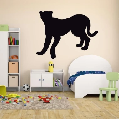 Chalk sticker puma 179 - Decor for a child\'s room. Light-colored walls, neutral-toned furniture.