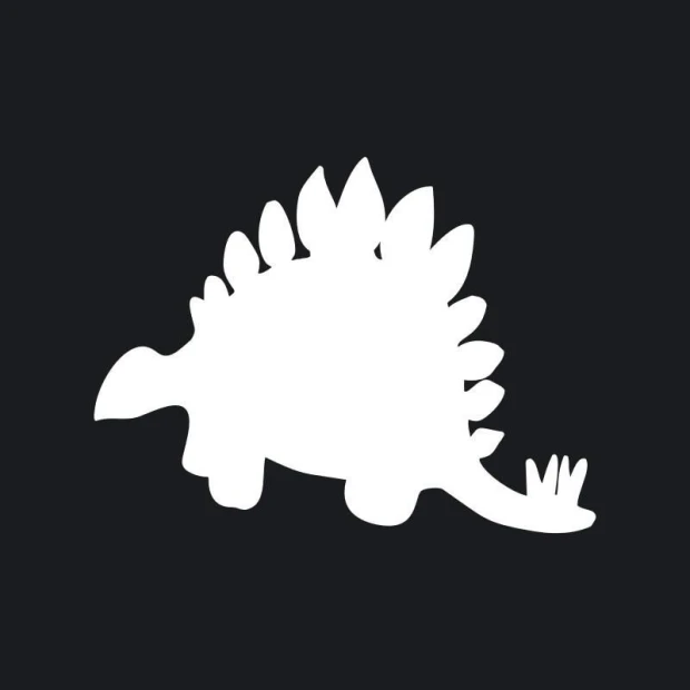 Dinosaur-shaped dry-erase board 190 - Features a graphic design with prominent spikes on the back.