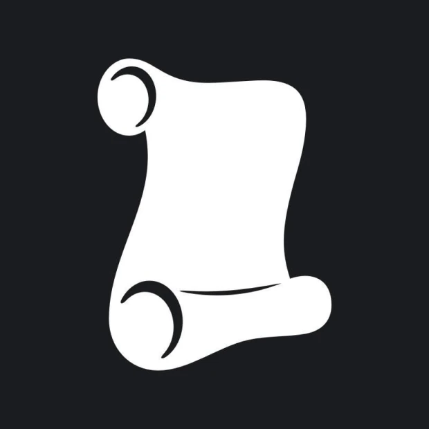 Dry-erase board roll 184 - Graphic design. Shape resembling a scroll with rounded ends.