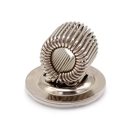 Metal adhesive holder for marker/pen - Graphic design. Features a round base and spring construction.