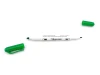 Double-sided dry-erase marker in various colors, Toma TO-270 - Graphic design. Marker with green tips.