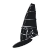 Windsurfing sticker 2041 - Graphic design featuring a windsurfer on a board with a large sail in the background.