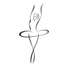 Ballet dancer decorative sticker 2026 - Graphic design. Dancer in motion with raised arms and a tutu.