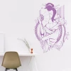 Geisha wall sticker 2054 - Office decor with light walls and modern furniture in neutral tones.