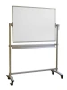 Rotating and mobile board 120x90cm Standard - Office setup. Light gray walls.