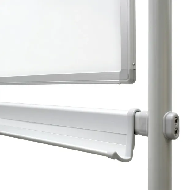 Rotating and mobile board 150x100cm Standard - Graphic design. White rectangular surface with a gray frame.