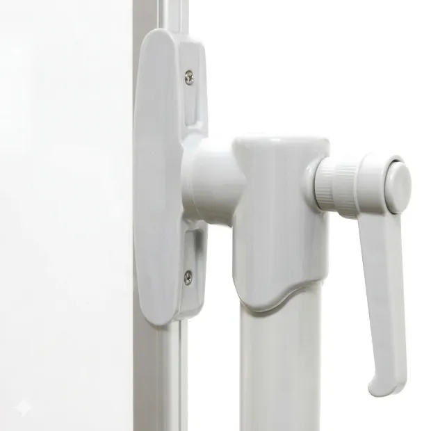 Rotating mobile board 150x100cm Standard - Graphic design. White and gray elements, rectangular shape.