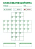 Magnetic dry-erase lean safety cross board 079 - Graphic design. Board with a cross grid pattern.