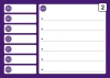 Dry-erase planner board 244 - Graphic design. Rectangular layout with days of the week on the left and space for notes.