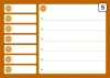 Dry-erase planner board 244 - Graphic design. Rectangular layout with days of the week on the left and space for notes.