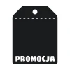 Chalkboard sticker for promotions 241 - Simple black label with the word PROMOTION.