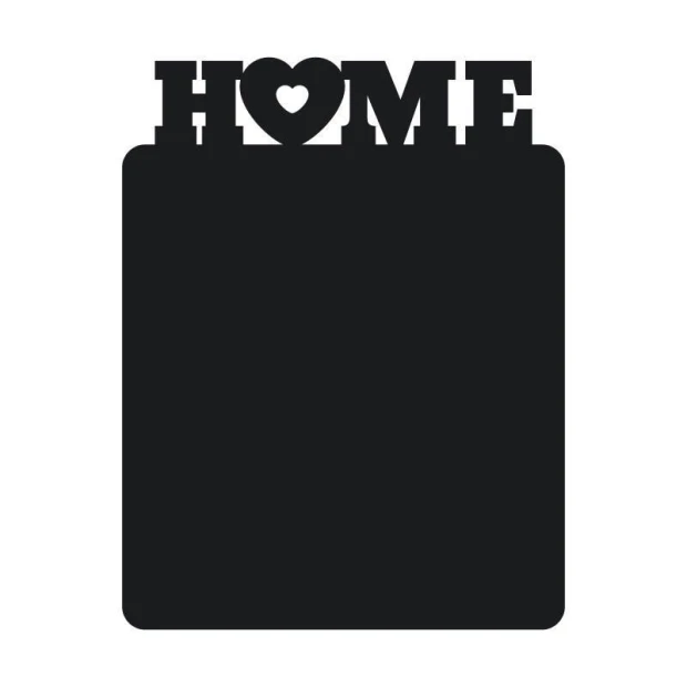 Chalk sticker home 238 - Simple design with the word HOME and a heart at the top.