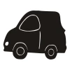 Stylish chalkboard car-shaped sticker, perfect for a child\'s room, adding joy and creativity.