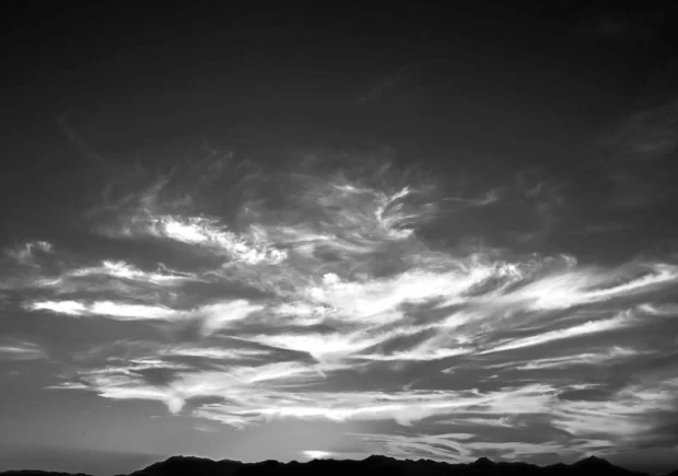 Wall mural magical sky colors FP 1527 - Graphic pattern. Clouds in various shapes against a sky backdrop.