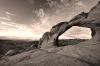 Rock Arch FP 1734 wall mural - Graphic design featuring a natural rock arch in a monochromatic tone.