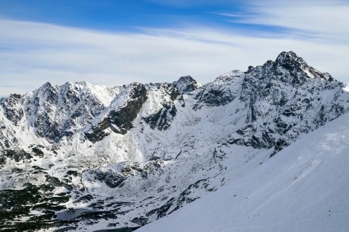 Wall mural featuring stunning mountain peaks, FP 1960 - Graphic design with sharp mountain edges.