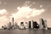 Wall mural of stunning New York FP 2166 - Graphic design featuring the skyline with tall buildings.