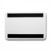 A4 magnetic whiteboard with stripes for shelves - Graphic design. Simple, rectangular shape with a white background.