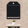 Chalk sticker for sale shop 240 - Store arrangement. Beige wall, table with a white flower pot.