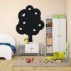 Chalk sticker tree 244 - Decor for a child\'s room. Light-colored walls, white and green furniture.