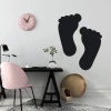 Chalkboard wall sticker feet 216 - Office decor with light walls and modern furniture.