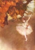 Ballet reproduction - Letoile by Edgar Degas. A ballerina in a white dress dances against a dark background.
