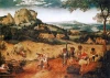 Reproduction of The Harvesters by Pieter Bruegel, perfect for a classic interior, adding a pastoral atmosphere.