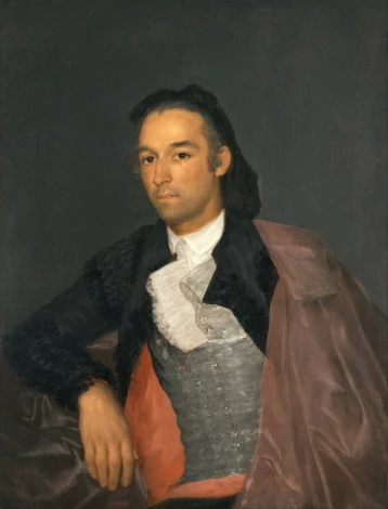 Reproduction of Portrait of the Matador Pedro Romero by Francisco Goya - Graphic design featuring a man in elegant attire.