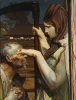 Reproduction of Death by Jacek Malczewski - Graphic design featuring a man and woman in dramatic interaction with a background.