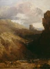 Reproduction of Dolbadarn Castle by William Turner. The image features the castle against a mountainous landscape.