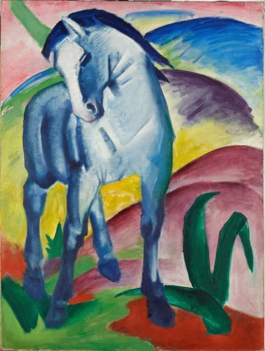 Reproduction Blue Horse I, Franz Marc