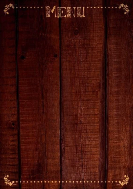 Chalkboard menu sign 035 - Features a graphic of dark planks with the word MENU at the top.