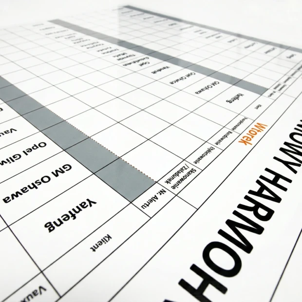 Custom dry-erase board with your design, perfect for a modern office, featuring a clear layout.