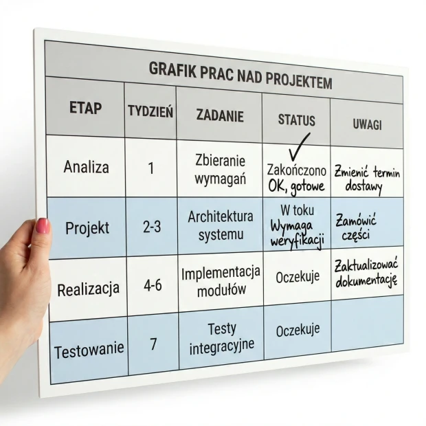 Custom dry-erase board with your design, perfect for a modern office, enhancing organization.