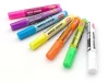 Toma TO-292 chalk markers in various colors - seven markers arranged in a row with graphic design.