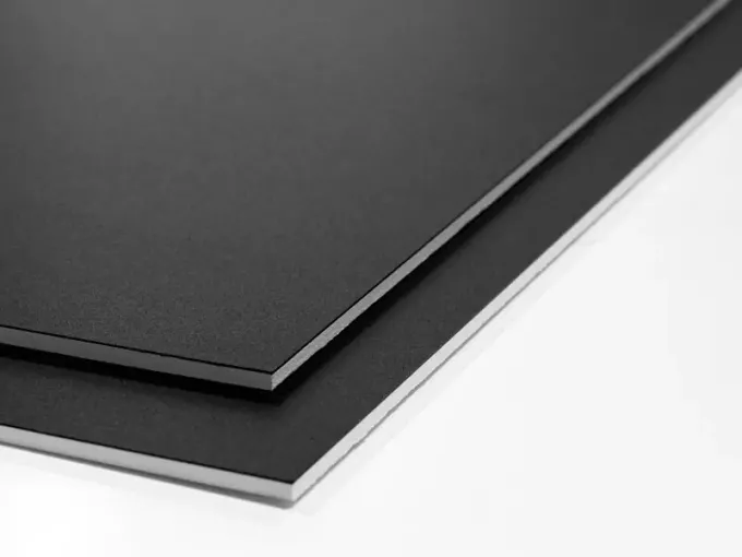 Elegant magnetic chalkboard in universal black, perfect for modern interiors.