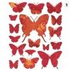 Multicolored butterflies in warm shades will beautifully brighten a child\'s room, adding a cheerful atmosphere.