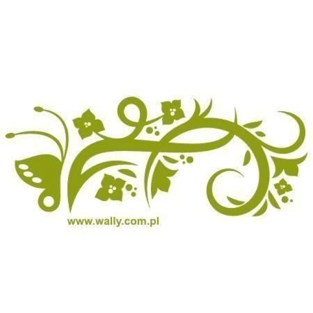 Elegant Chinese sticker 09 in vibrant green, perfect for refreshing a modern interior or decor.