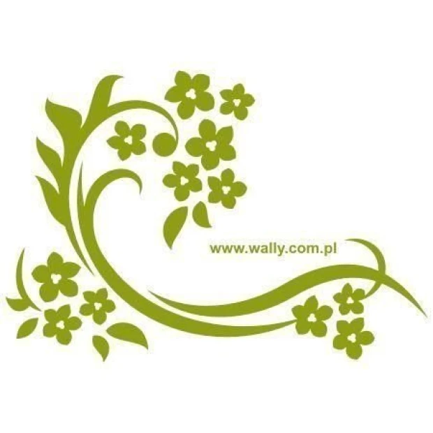 Elegant Chinese sticker 61 in shades of green, perfect for refreshing a modern interior.
