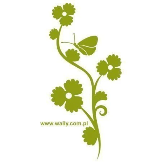 Elegant Chinese sticker 85 with floral and butterfly design, perfect for cozy decor in modern spaces.