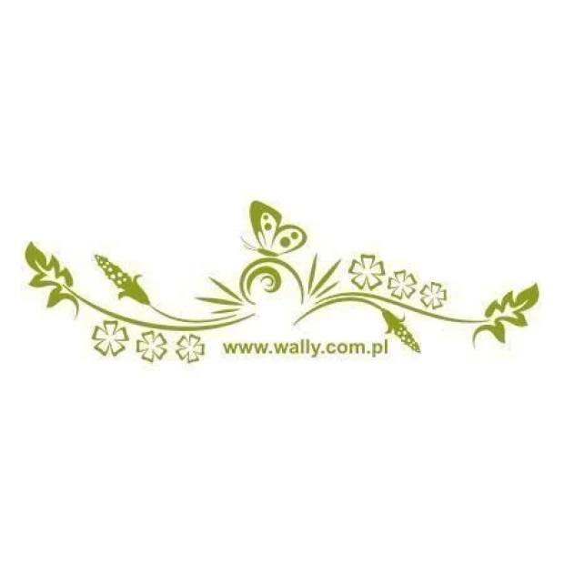Japanese sticker in soft green shades, perfect for a stylish interior with floral accents.