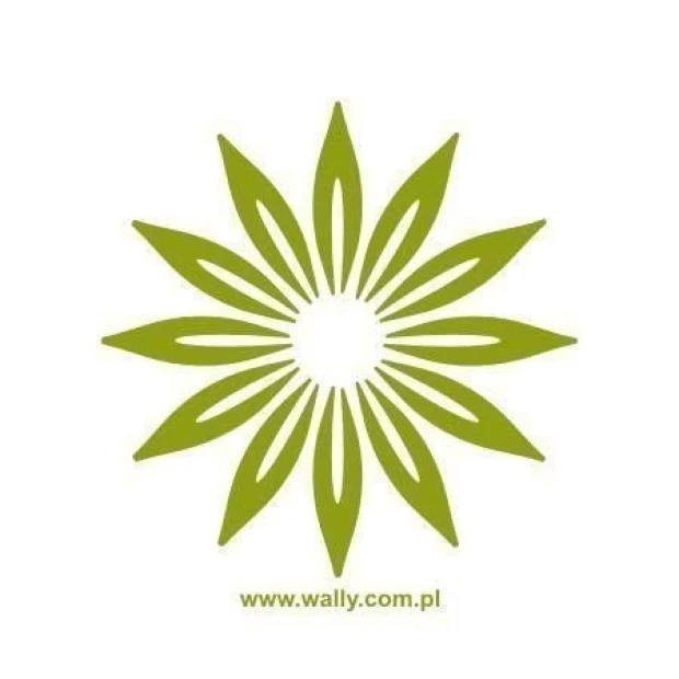 Stylish Klasik 017 sticker in shades of green, perfect for a minimalist interior.
