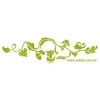 Climbing plant sticker 003 in a fresh green shade, perfect for enlivening modern interiors.