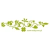 Climbing plant sticker 004 in spring green, perfect for brightening up a modern living room or cozy bedroom.