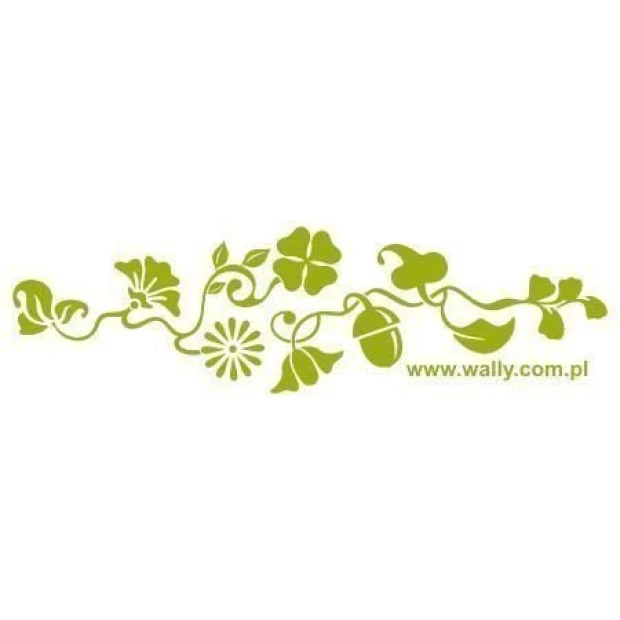 Elegant climbing plant sticker 011 in a vibrant green shade, perfect for refreshing modern interiors.