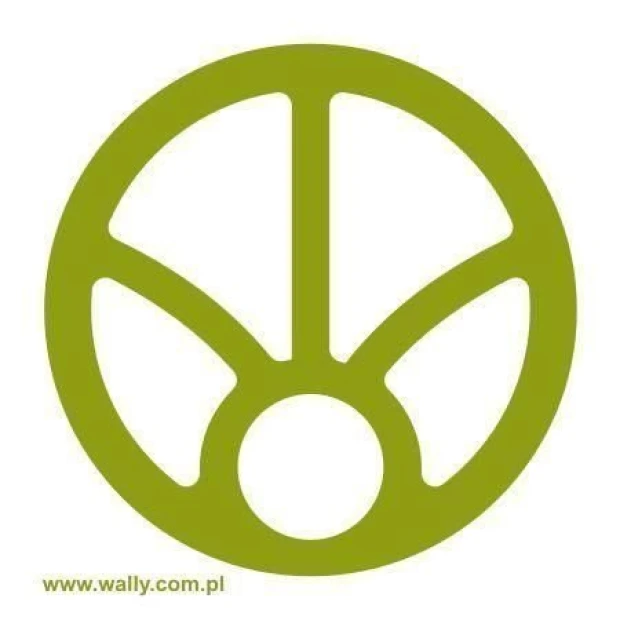 Stylish klasik 278 sticker in an energetic shade of green, perfect for a modern living room or office.